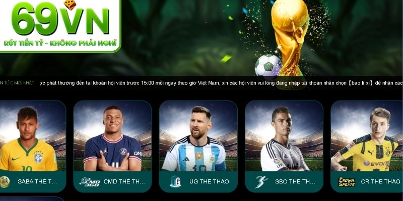 69VN là nhà cái có tỷ lệ cược tốt nhất